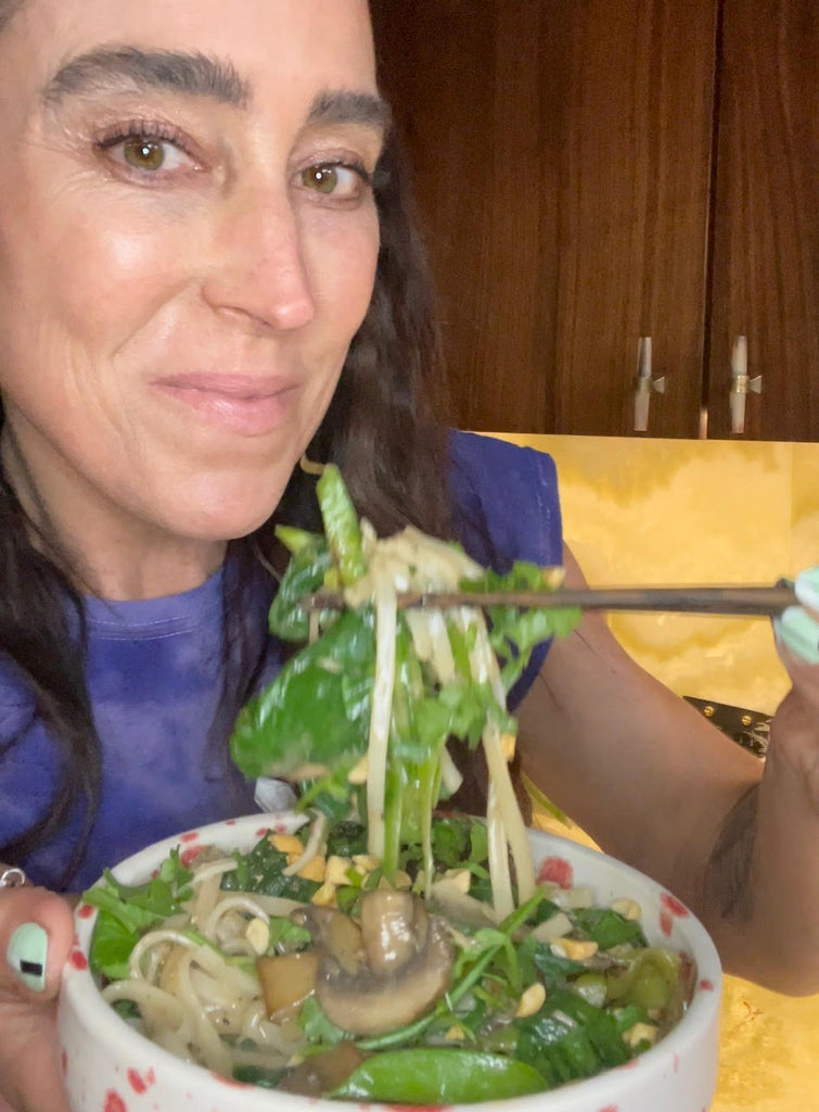 20-Min:  Coconut Noodles with Mushrooms, Snow Peas & Toasted Peanuts