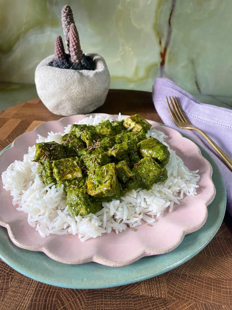 Vegan Palak "Paneer"