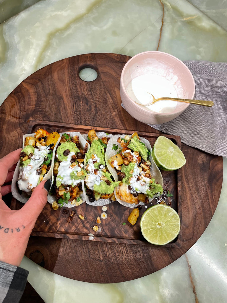 Sheet Pan Shrimp Tacos