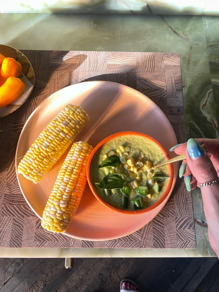 Sweet Corn and Pepper Gazpacho