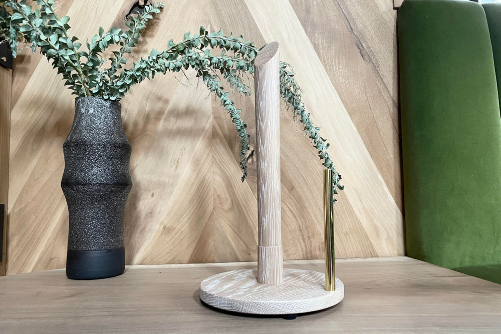 Paper Towel Holder Angled Luxe - The Wooden Palate