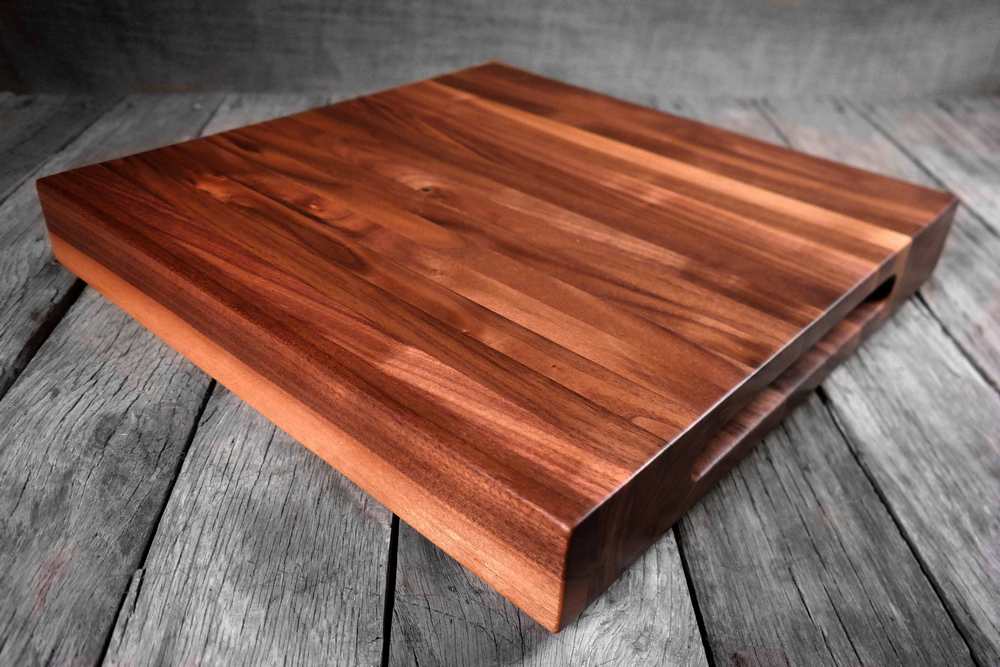Over The Counter Cherry Wood Edge Grain Cutting Board, Includes